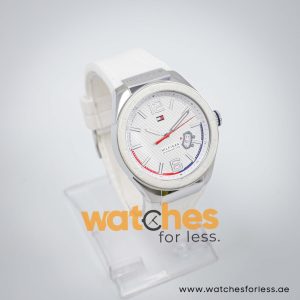 Tommy Hilfiger Men’s Quartz White Silicone Strap White Dial 43mm Watch 1790755 UAE DUBAI AJMAN SHARJAH ABU DHABI RAS AL KHAIMA UMM UL QUWAIN ALAIN FUJAIRAH