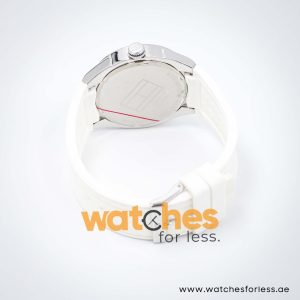 Tommy Hilfiger Men’s Quartz White Silicone Strap White Dial 43mm Watch 1790755 UAE DUBAI AJMAN SHARJAH ABU DHABI RAS AL KHAIMA UMM UL QUWAIN ALAIN FUJAIRAH