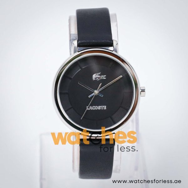 Lacoste Women’s Quartz Black Leather Strap Black Dial 35mm Watch 2000717