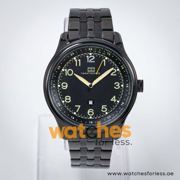 Tommy Hilfiger Men’s Quartz Black Stainless Steel Black Dial 44mm Watch 1710307 UAE DUBAI AJMAN SHARJAH ABU DHABI RAS AL KHAIMA UMM UL QUWAIN ALAIN FUJAIRAH