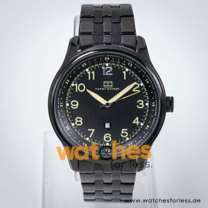 Tommy Hilfiger Men’s Quartz Black Stainless Steel Black Dial 44mm Watch 1710307