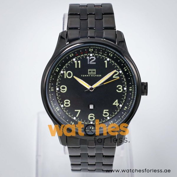 Tommy Hilfiger Men’s Quartz Black Stainless Steel Black Dial 44mm Watch 1710307 UAE DUBAI AJMAN SHARJAH ABU DHABI RAS AL KHAIMA UMM UL QUWAIN ALAIN FUJAIRAH