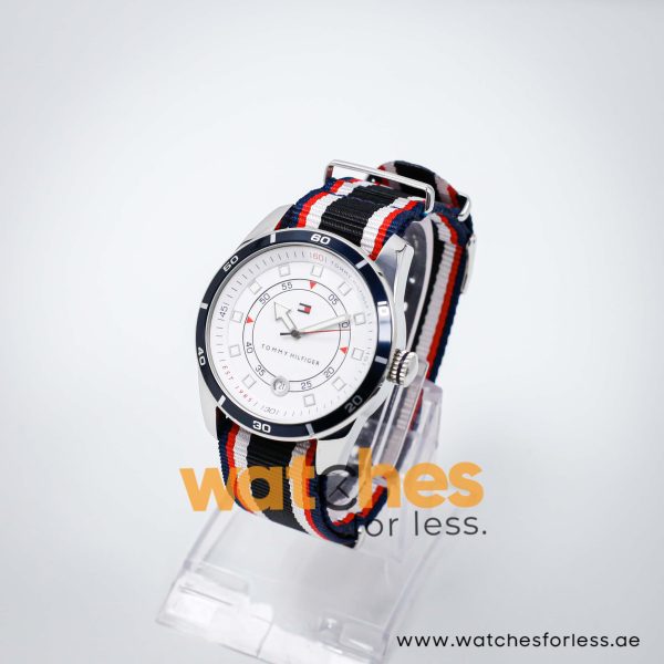 Tommy Hilfiger Men’s Quartz Multi Nylon Strap White Dial 42mm Watch 1710272