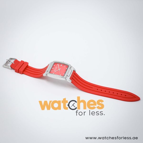 Elle Women’s Quartz Red Silicone Strap Red Dial 29mm Watch EL20039P04N