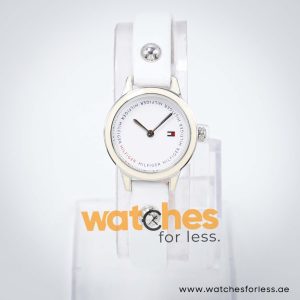 Tommy Hilfiger Women’s Quartz White Leather Strap White Dial 25mm Watch 1781092