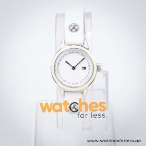 Tommy Hilfiger Women’s Quartz White Leather Strap White Dial 25mm Watch 1781092