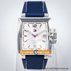 Tommy Hilfiger Women’s Quartz Blue Silicone Strap Silver Dial 36mm Watch TH0002