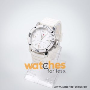 Tommy Hilfiger Men’s Quartz White Silicone Strap White Dial 43mm Watch 1790822