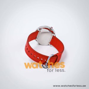 Elle Women’s Quartz Red Leather Strap White Dial 41mm Dual Time Watch EL20038S14N UAE DUBAI AJMAN SHARJAH ABU DHABI RAS AL KHAIMA UMM UL QUWAIN ALAIN FUJAIRAH