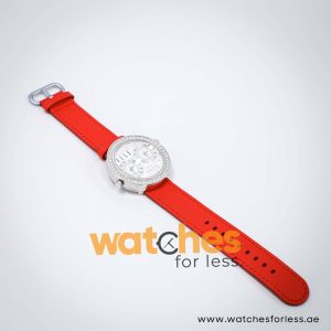 Elle Women’s Quartz Red Leather Strap White Dial 41mm Dual Time Watch EL20038S14N UAE DUBAI AJMAN SHARJAH ABU DHABI RAS AL KHAIMA UMM UL QUWAIN ALAIN FUJAIRAH