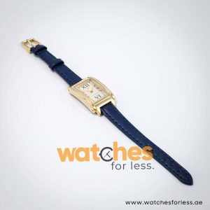 Tommy Hilfiger Women’s Quartz Blue Leather Strap Gold Dial 24mm Watch 1780686