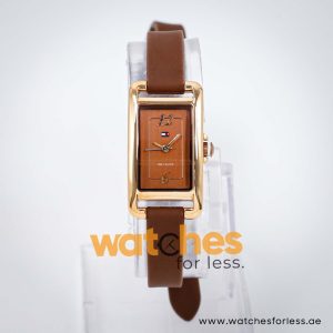 Tommy Hilfiger Women’s Quartz Brown Silicone Strap Brown Dial 20mm Watch 1781223
