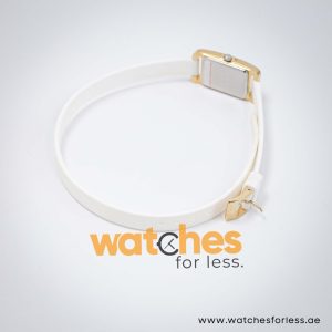 Tommy Hilfiger Women’s Quartz White Silicone Strap Gold Dial 20mm Watch 1781222