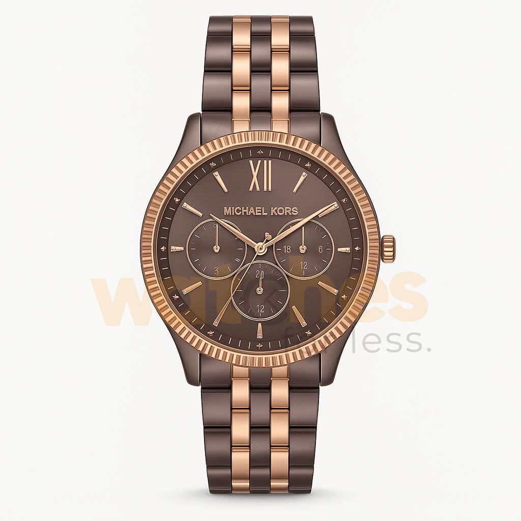 Michael Kors Women’s Quartz Two Tone Stainless Steel Brown Dial 38mm Watch MK4430