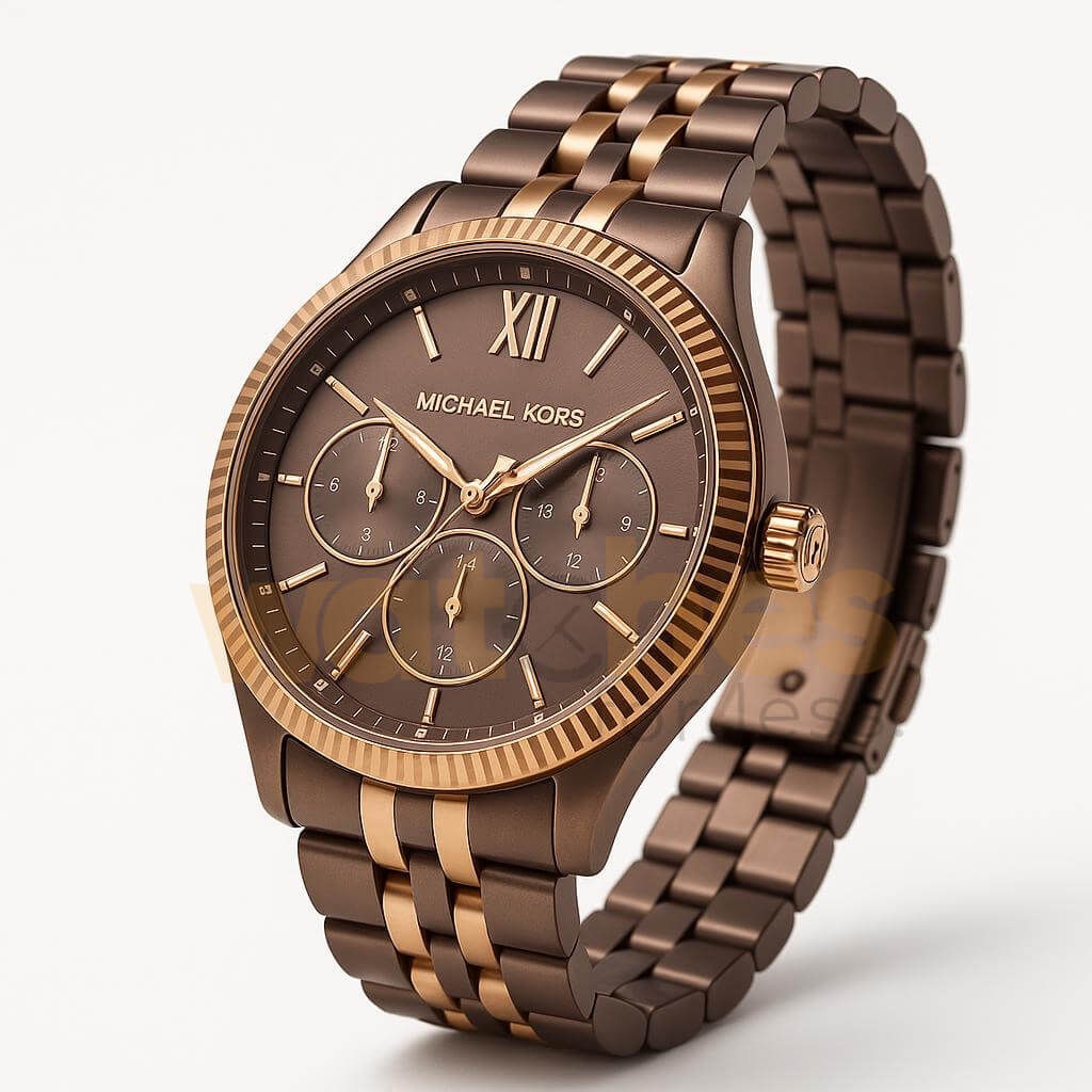 Michael Kors Women’s Quartz Two Tone Stainless Steel Brown Dial 38mm Watch MK4430