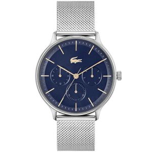 Lacoste Men’s Quartz Silver Stainless Steel Blue Dial 42mm Watch 2011228
