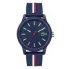 Lacoste Men’s Quartz Blue Silicone Strap Blue Dial 42mm Watch 2011070
