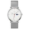 Lacoste Men’s Quartz Silver Stainless Steel White Dial 40mm Watch 2011025 UAE DUBAI AJMAN SHARJAH ABU DHABI RAS AL KHAIMA UMM UL QUWAIN ALAIN FUJAIRAH