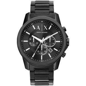 Armani Exchange Men’s Quartz Black Stainless Steel Black Dial 44mm Watch AX1722
