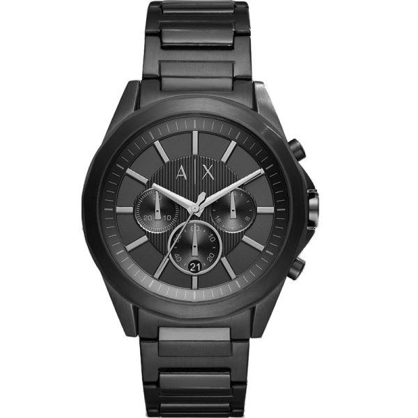 Armani Exchange Men’s Quartz Black Stainless Steel Black Dial 44mm Watch AX2601