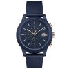 Lacoste Men’s Quartz Blue Silicone Strap Blue Dial 44mm Watch 2011013