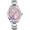 Versace Women’s Quartz Swiss Made Silver Stainless Steel Pink Dial 35mm Watch V12010015