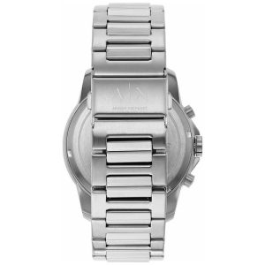 Armani Exchange Men’s Quartz Silver Stainless Steel Black Dial 44mm Watch AX1720