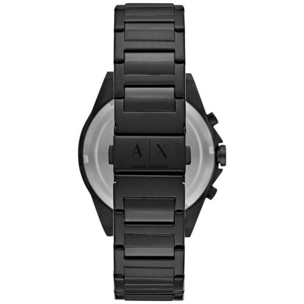 Armani Exchange Men’s Quartz Black Stainless Steel Blue Dial 44mm Watch AX2639