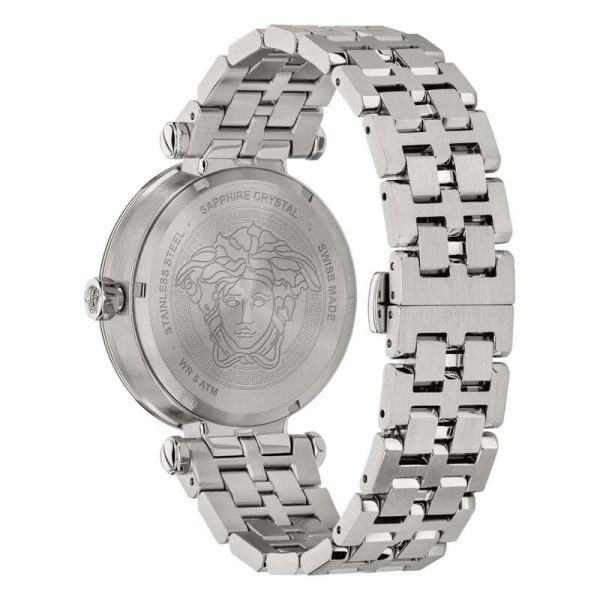 Versace Men’s Quartz Swiss Made Silver Stainless Steel Green Dial 43mm Watch VEZ300421