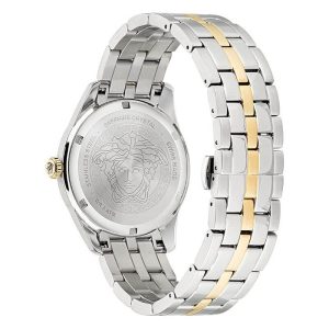 Versace Men’s Quartz Swiss Made Two Tone Stainless Steel Green Dial 41mm Watch VE3K00422