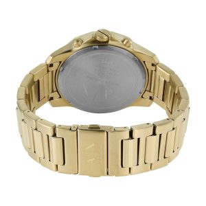 Armani Exchange Men’s Quartz Gold Stainless Steel Black Dial 44mm Watch AX1721