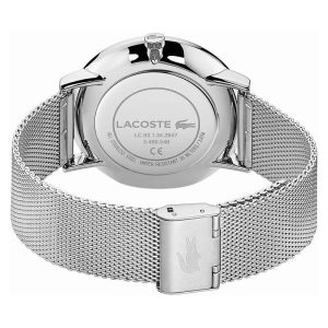 Lacoste Men’s Quartz Silver Stainless Steel White Dial 40mm Watch 2011025