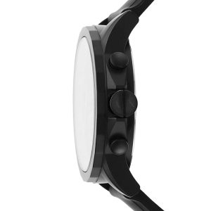 Armani Exchange Men’s Quartz Black Silicone Strap Black Dial 44mm Watch AX1343