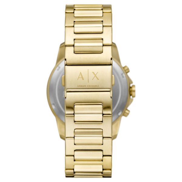 Armani Exchange Men’s Quartz Gold Stainless Steel Blue Dial 44mm Watch AX7151