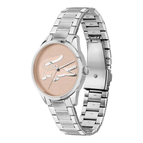 Lacoste Women’s Quartz Silver Stainless Steel Pink Dial 36mm Watch 2001173