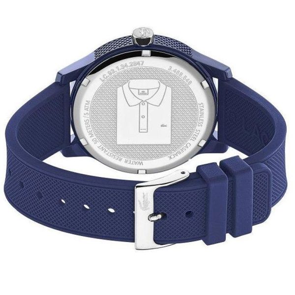 Lacoste Men’s Quartz Blue Silicone Strap Blue Dial 42mm Watch 2010987