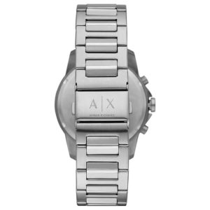 Armani Exchange Men’s Quartz Silver Stainless Steel Silver Dial 44mm Watch AX1742