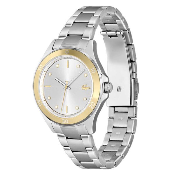 Lacoste Women’s Quartz Silver Stainless Steel Silver Sunray Dial 38mm Watch 2001222