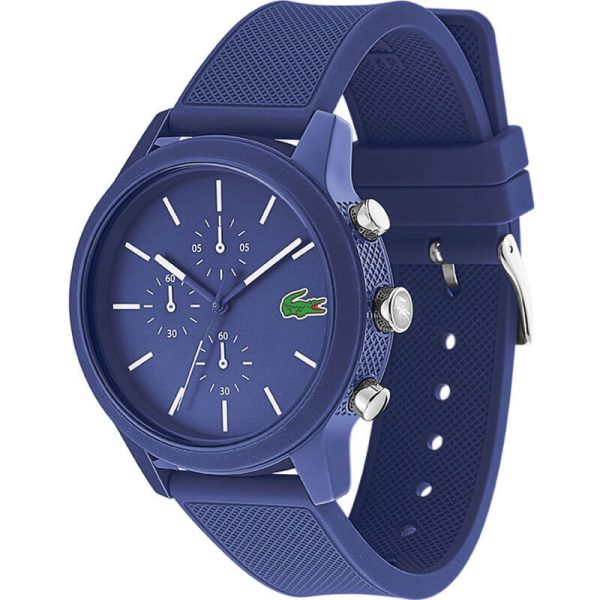 Lacoste Men’s Quartz Blue Silicone Strap Blue Dial 44mm Watch 2010970