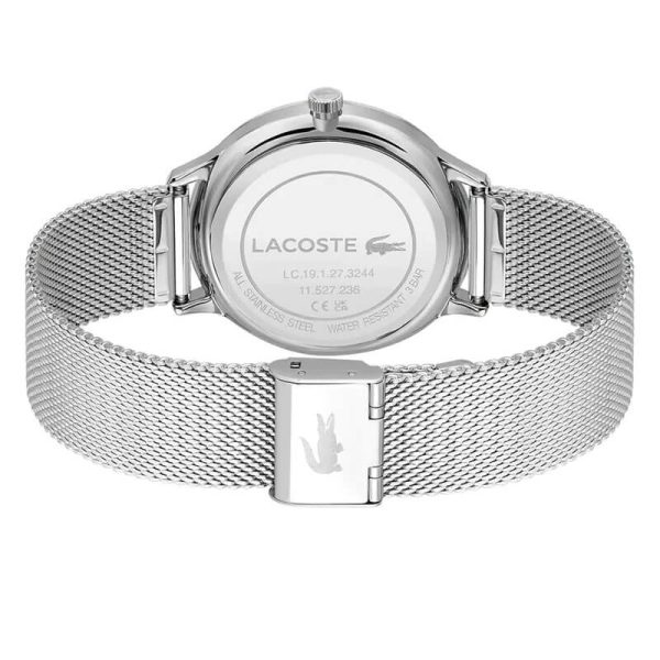 Lacoste Men’s Quartz Silver Stainless Steel Blue Dial 42mm Watch 2011228