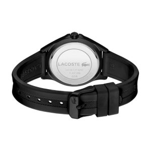 Lacoste Women’s Quartz Black Silicone Strap Black Dial 38mm Watch 2001223