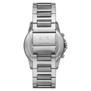 Armani Exchange Men’s Quartz Silver Stainless Steel Grey Dial 44mm Watch AX1745