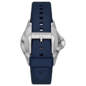 Emporio Armani Men’s Quartz Blue Silicone Strap Blue Dial 42mm Watch AR11592