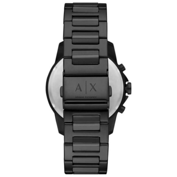 Armani Exchange Men’s Quartz Black Stainless Steel Grey Dial 44mm Watch AX7140