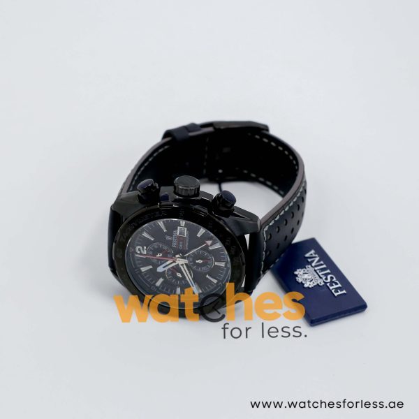 Festina Men’s Quartz Black Leather Strap Black Dial 44mm Watch F20443 UAE DUBAI AJMAN SHARJAH ABU DHABI RAS AL KHAIMA UMM UL QUWAIN ALAIN FUJAIRAH