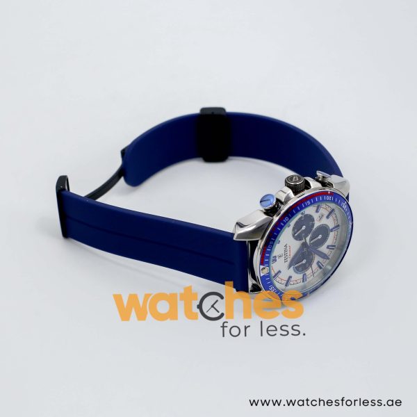 Festina Men’s Quartz Blue Silicone Strap White Dial 44mm Watch F20377/10
