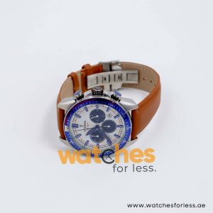 Festina Men’s Quartz Brown Leather Strap White Dial 44mm Watch F20377/8