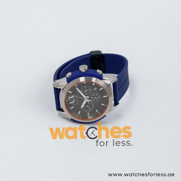 Armani Exchange Men’s Quartz Blue Silicone Strap Grey Dial 47mm Watch AX1386/2 UAE DUBAI AJMAN SHARJAH ABU DHABI RAS AL KHAIMA UMM UL QUWAIN ALAIN FUJAIRAH