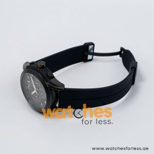Armani Exchange Men’s Quartz Black Silicone Strap Grey Dial 47mm Watch AX1212/4