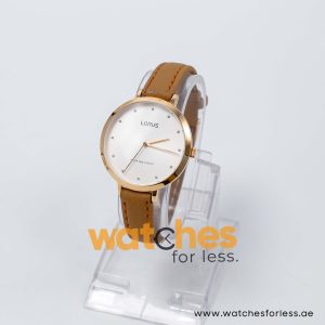 Lorus by Seiko Women’s Quartz Camel Brown Leather Strap White Dial 36mm Watch RG275PX8